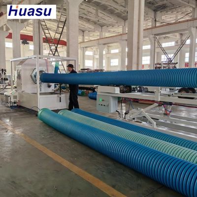 High Speed Double Wall Corrugated Pipe Extrusion Line with Planetary Cutting and 32-1600mm Diameter Range
