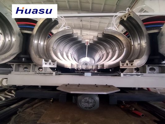 Double Wall Corrugated Pipe Extrusion Line with 32-1600mm Pipe Diameter 60-2000kg/h Capacity and Siemens PLC Control System