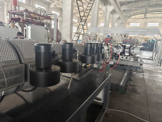 Water Drainage Twin Screw Extruder Pvc Pipe Extrusion Line