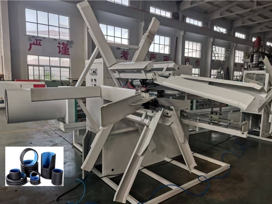 Double Wall Corrugated Pipe Extrusion Line with 38crmoaia Screw Barrel