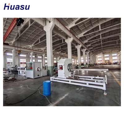 High Speed HDPE Pipe Extrusion Line with 100-2000kg/h Output and Siemens PLC Control for Corrugated Pipe Production