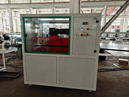 PLC Control Single Wall Corrugated Pipe Extrusion Line with Barrel Nitriding Depth 0.4～0.7 Mm and Schneider/Siemens Electric Components