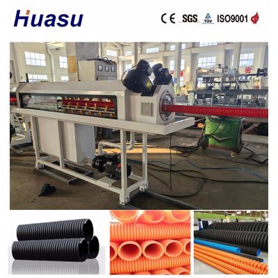 Single Wall Corrugated Pipe Machine with PLC Control System for 32mm-1600mm Pipe Diameter Range and 200-2000kg/h Production Capacity