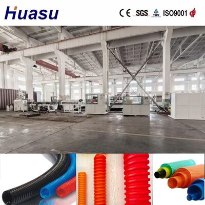 Single Wall Corrugated Pipe Machine with PLC Control System for 32mm-1600mm Pipe Diameter Range and 200-2000kg/h Production Capacity
