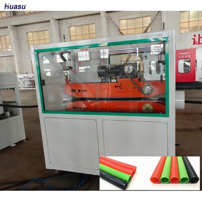 Single Wall Corrugated Pipe Extrusion Line with Deep Screw Channel Structure, Hard Teeth Face Gearbox and 1 Year Guarantee Period