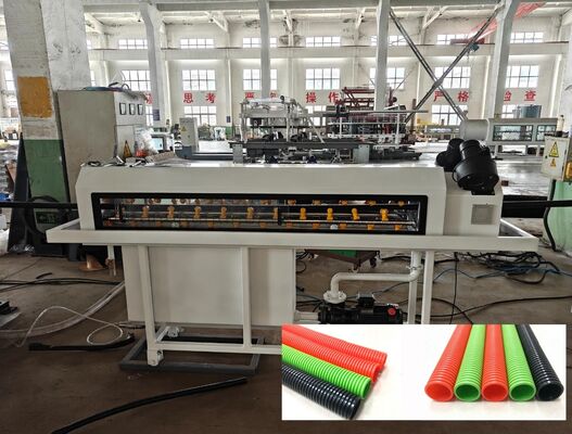 Single Wall Corrugated Pipe Extrusion Line with Siemens Schneider Main Electrics PLC Remote Control and 38CrMoAlA Barrel Material