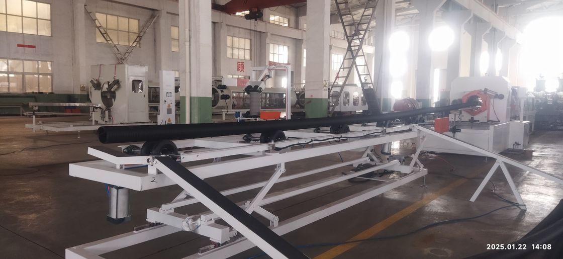 지멘스 모터 및 8-15kg/h 용량의 자동화된 컴퓨터 제어 이중벽 골판지 파이프 압출 라인