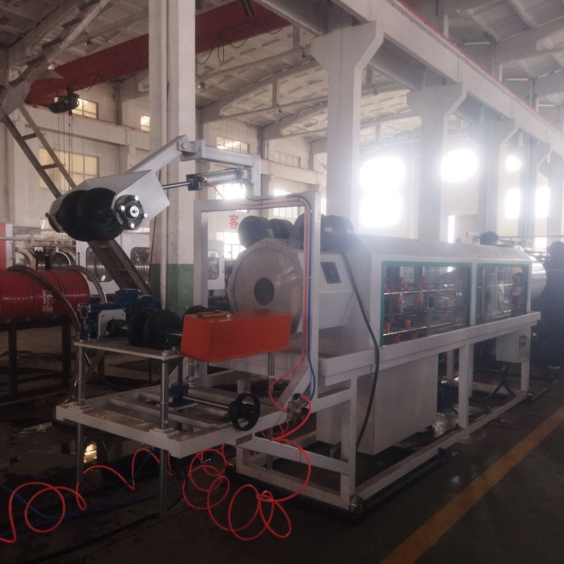 지멘스 모터 및 8-15kg/h 용량의 자동화된 컴퓨터 제어 이중벽 골판지 파이프 압출 라인