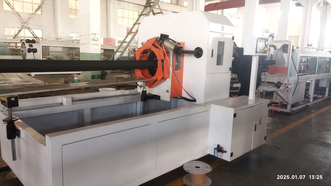 8-15Kg/h 생산을 위한 지멘스 모터 및 PLC 제어 시스템을 갖춘 자동 이중벽 골판지 파이프 압출 라인