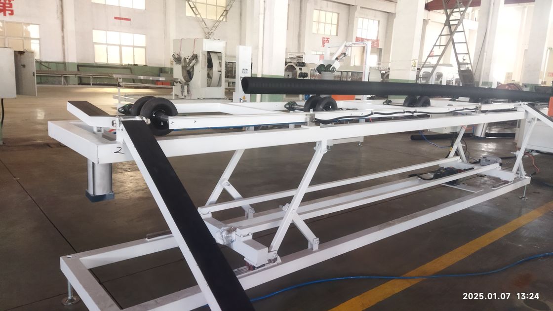 8-15Kg/h 생산을 위한 지멘스 모터 및 PLC 제어 시스템을 갖춘 자동 이중벽 골판지 파이프 압출 라인