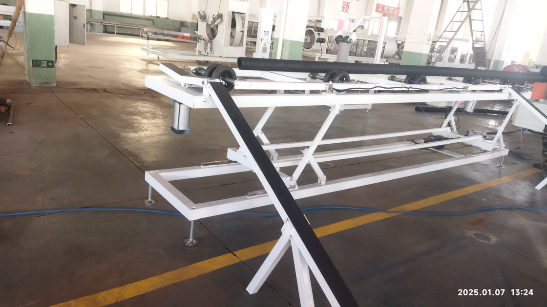 내구성 있는 이중 벽 류류 파이프 외진 라인 250-1000kg/h 용량에 대한 전체 융합 융합 시스템 및 단일 나사 설계