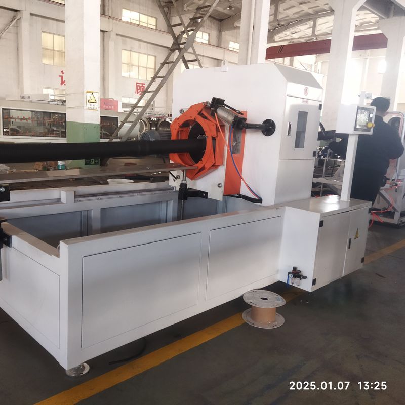 8-15Kg/h 생산을 위한 지멘스 모터 및 PLC 제어 시스템을 갖춘 자동 이중벽 골판지 파이프 압출 라인