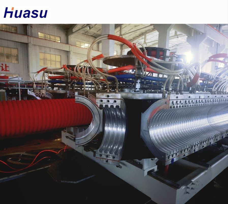 이중 나사 진공 형성형 DWCP 생산 라인 고속 성능과 PLC 제어