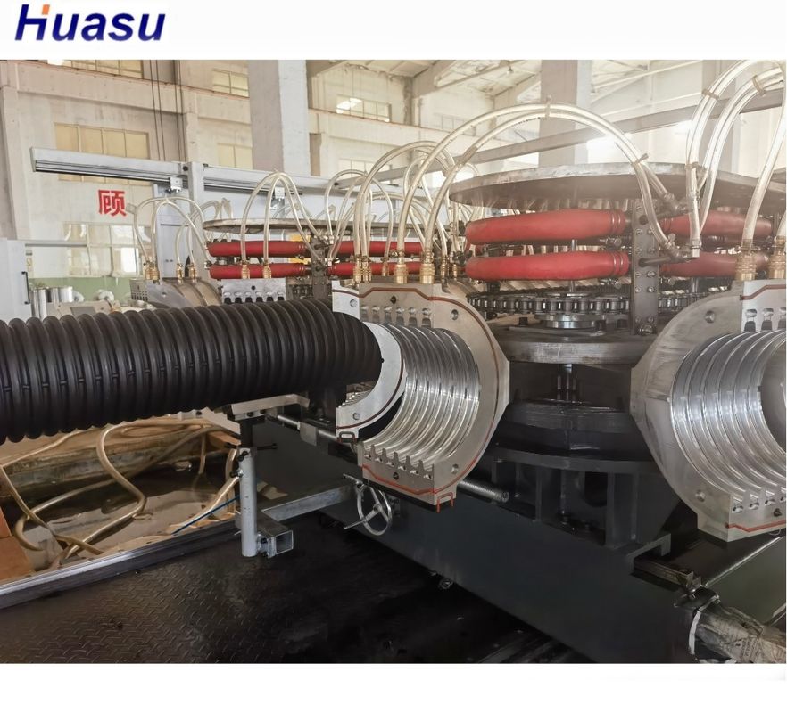 철과 케이블 파이프 라인 생산을위한 단일 나사 코러브 파이프 외출 라인