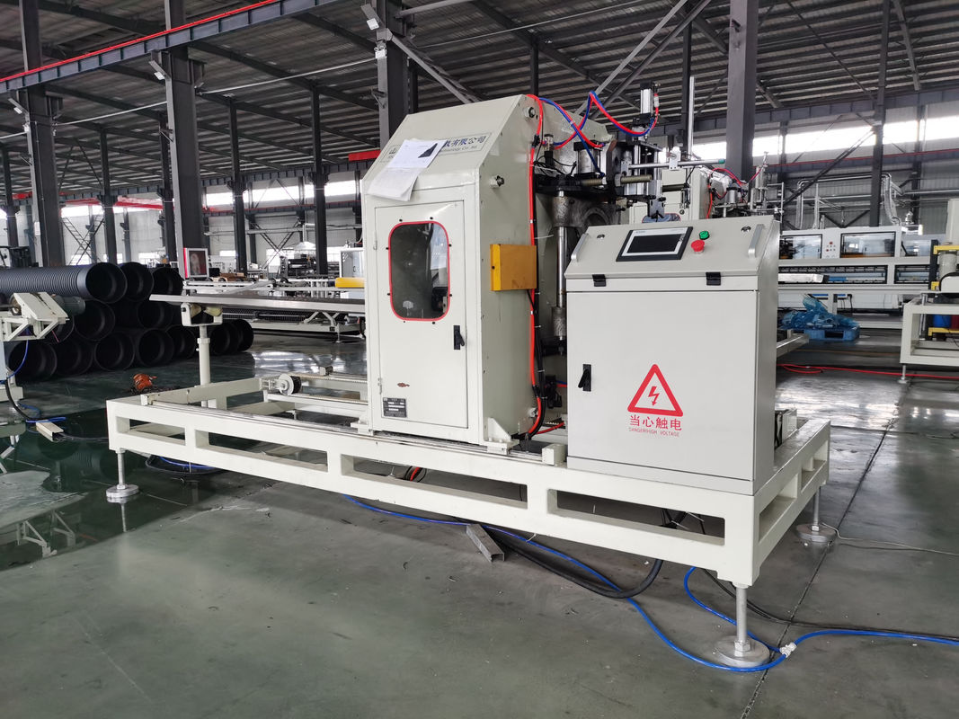 높은 용량 250-1000kg/h 단일 나사 extruder 이중 벽 corrugated 파이프 생산 라인