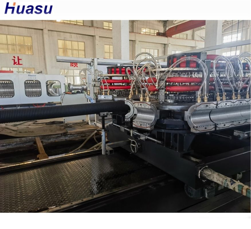 PE PP PVC 듀얼 월 코러브 파이프 추출 라인 파이프 머신 추출 물 배수