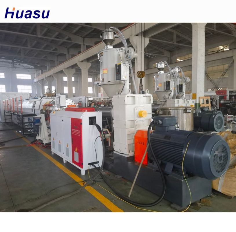 시멘스 전기 부품 HDPE 정밀 생산을 위한 고체 벽 파이프 진압 기계