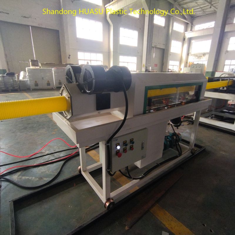 Siemens ABB 주 전력 및 물 공기 냉각을 갖춘 자동 플라스틱 파이프 압출 라인 (맞춤형 생산량)