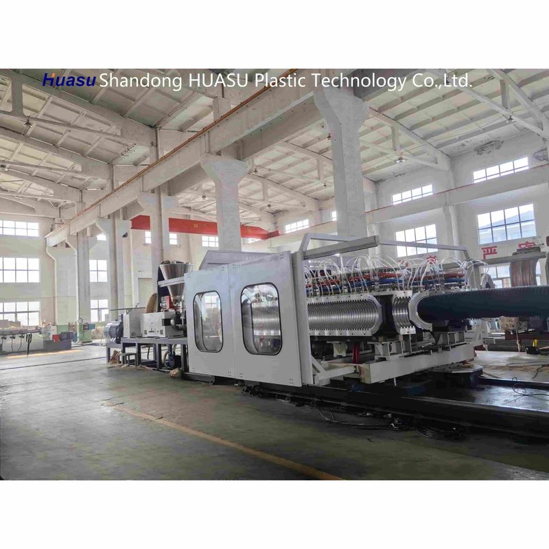 고출력 500-2000Kg/H 파동 파이프 머신 파이프 지름 32-1600mm와 시멘스 PLC 기술