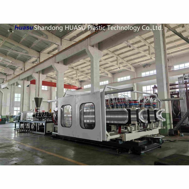 500-2000Kg/H 출력 및 Siemens PLC 시스템을 갖춘 32-800mm 이중벽 골판지 파이프 기계