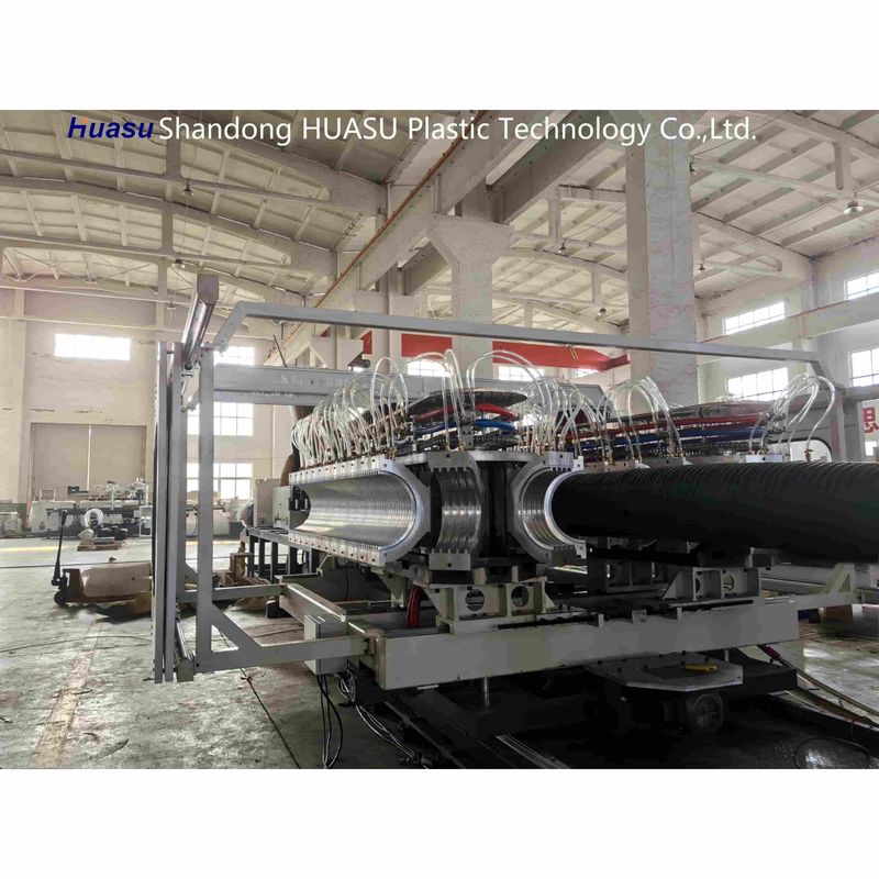 고출력 500-2000Kg/H 파동 파이프 머신 파이프 지름 32-1600mm와 시멘스 PLC 기술