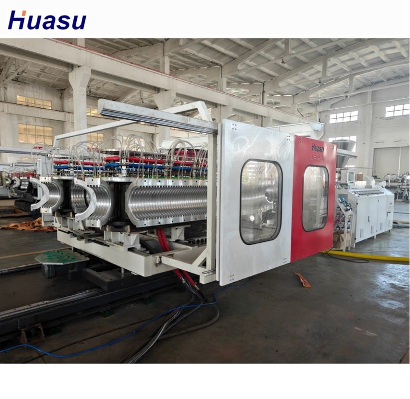 PVC 재료 생산을 위해 사용자 정의 가능한 PVC 노러브 파이프 제조 기계