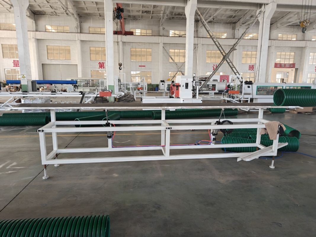 플라스틱 PE PP PVC 파이프 진압 라인 코니컬 트윈 스크루 진압기와 재활용 물 온도 조절