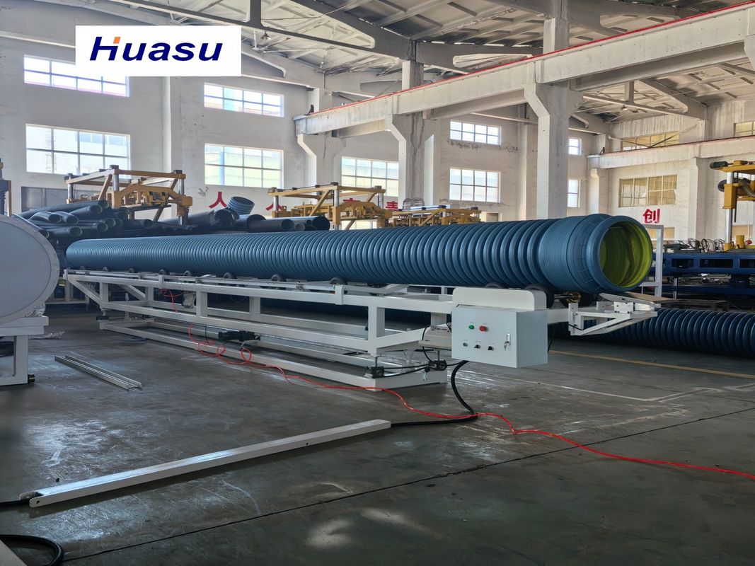 Double Wall Corrugated Pipe Production Line with Mould Block Temperature Control Flexible Mould System and Remote Service