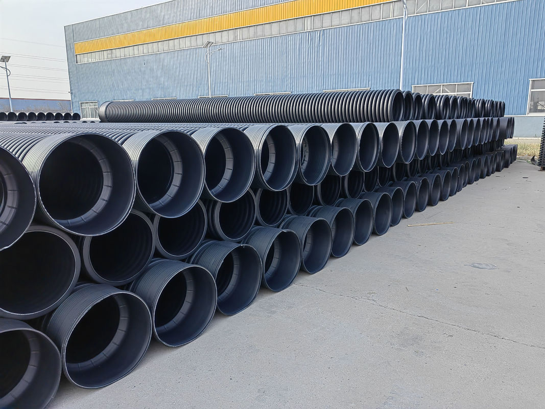 PE / PP / PVC 이중벽 골판관 압출 라인 (38CrMoALA 스크류 재질 및 지멘스 모터 포함)