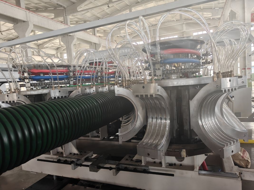 PE PP PVC 이중벽 골판관 압출 라인, 스크류 재질 38CrMoALA 32-1600mm