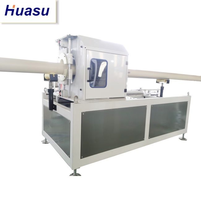 DWC 파이프 추출 라인 32-1600mm 절단 지름 범위, 벨링 온라인 확장 모드 및 시멘스 PLC 기술