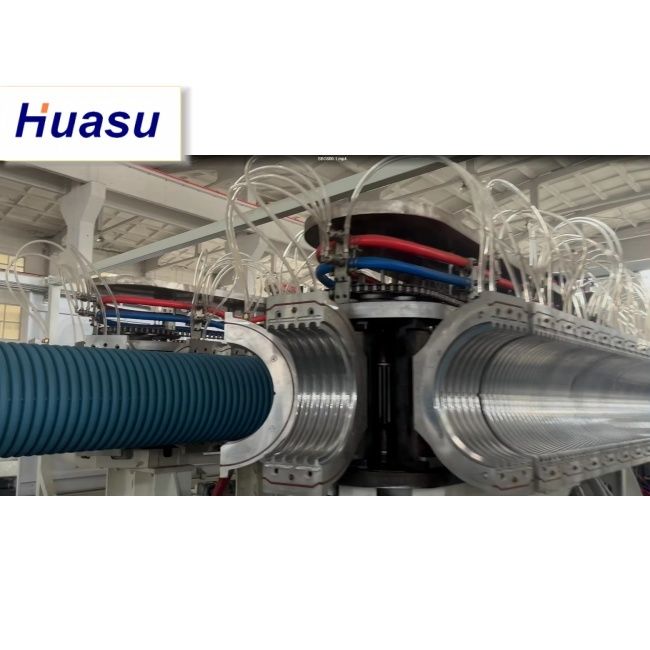 32-1600mm 파이프 직경, 60-2000kg/h 용량 및 Siemens PLC 기술을 갖춘 DWC 파이프 압출 라인
