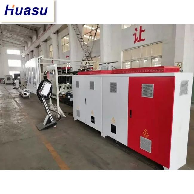 DWC 파이프 추출 라인: 피침형 쌍 나사 추출기, 파이프 지름 32~1600mm, 용량 60~2000kg/h