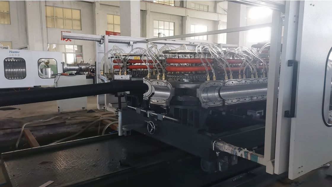 Double Wall Corrugated Pipe Extrusion Line 1600mm Max Diameter Siemens PLC