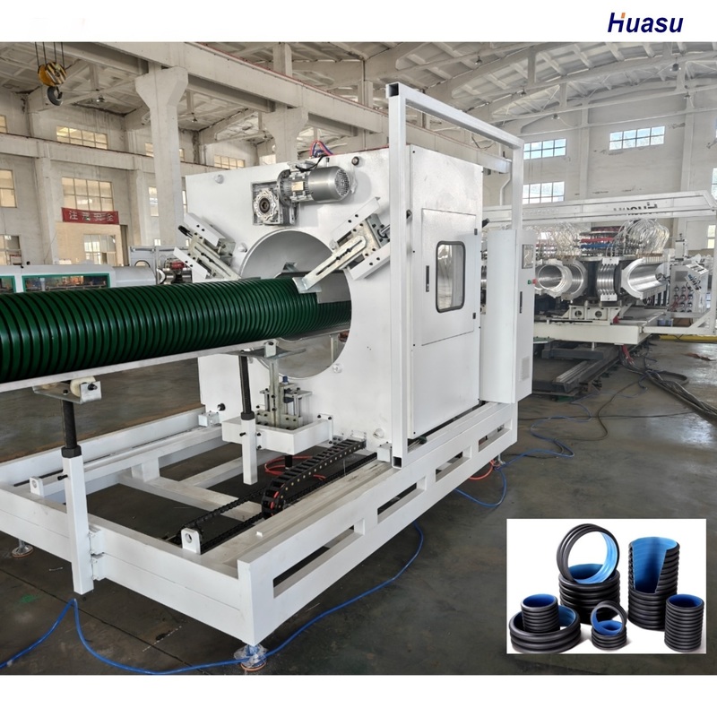 Double Wall Corrugated Pipe Extrusion Line with 1 Year Warranty 6m Or Customized Pipe Length and Water Cooling System