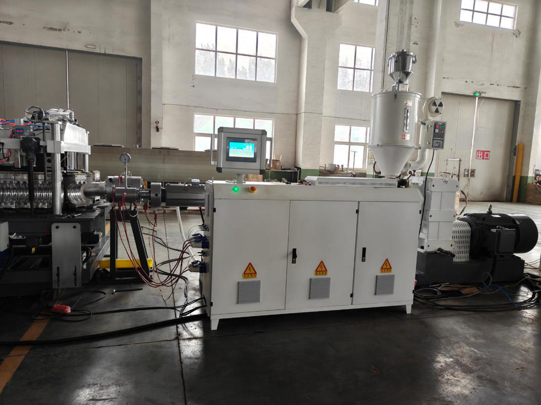 75-250mm 골판관 생산을 위한 지멘스 인버터 및 옴론 릴레이를 갖춘 자동 DWC 파이프 압출 라인