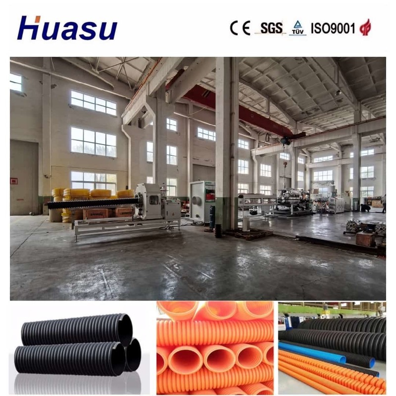 시멘스 PLC 제어 온라인 벨링 및 사용자 정의 할 수있는 파동 형태 솔루션으로 단일 벽 호러브 파이프 외출 라인