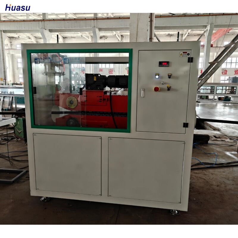 PLC 제어, 37kw 모터 출력, 일관된 파이프 생산을 위한 단일 스크류 설계를 갖춘 단일 벽 골판지 파이프 압출 라인