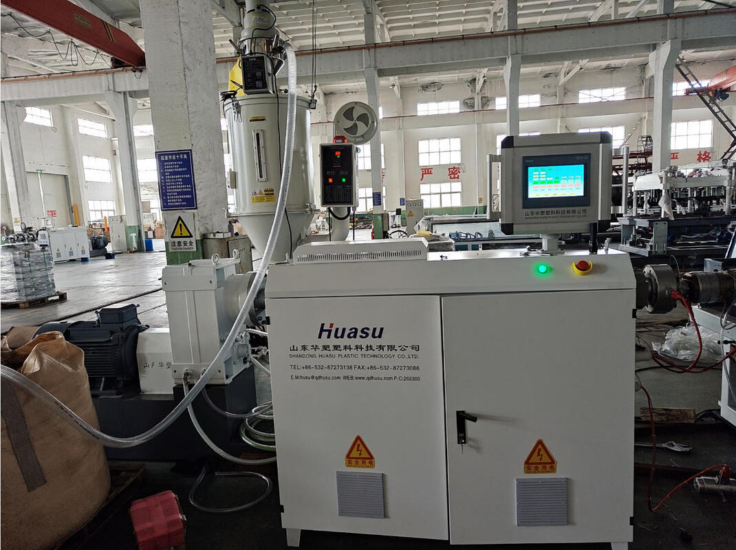 풀 오토매틱 지멘스 모터 단일 벽 골판지 파이프 압출 라인, 최대 파이프 크기 110mm