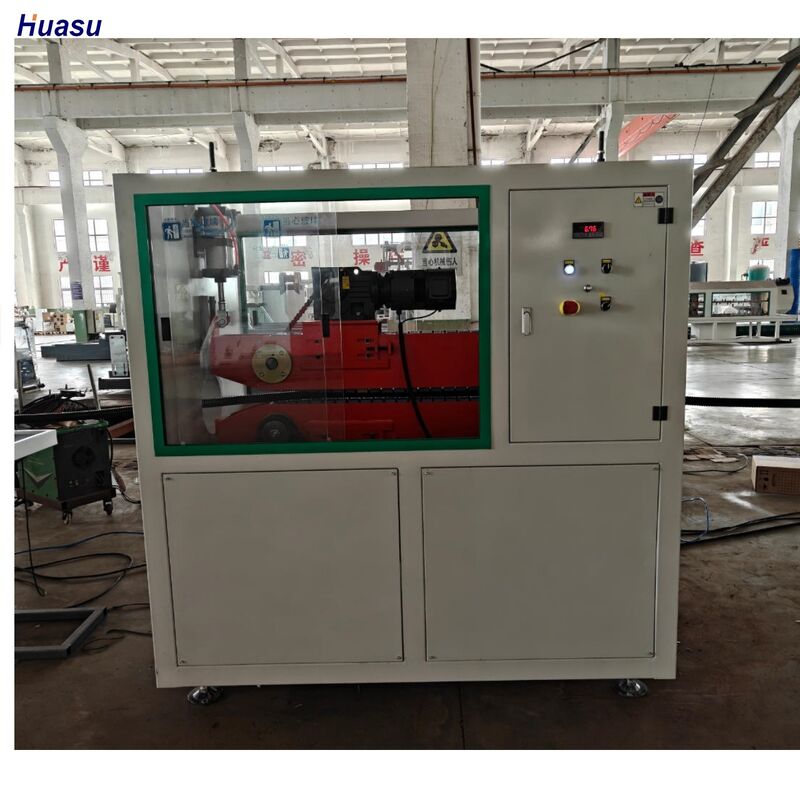 38CrMoAlA 배럴 재질의 PE 플라스틱 가공용 단일 벽 골판형 파이프 압출 라인 (수냉식 시스템)