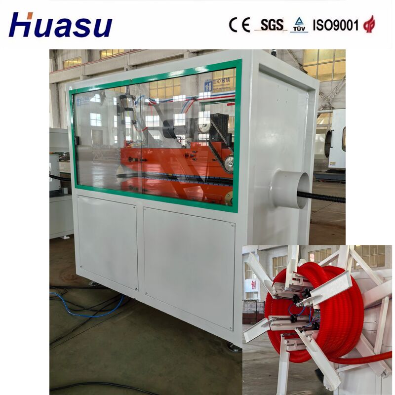 32mm-1600mm 파이프 내경용 공기 및 수냉식 3중 레이어 케이블 보호 파이프 압출 라인