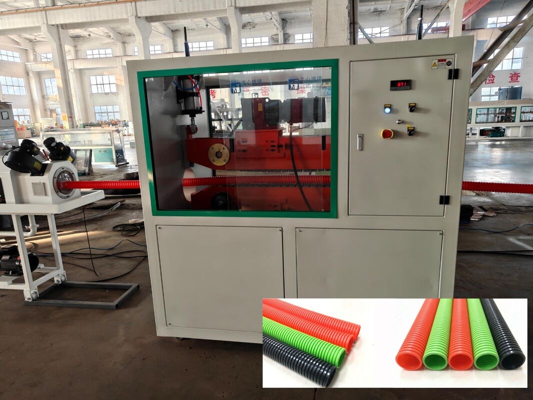 HDPE 适宜材料的 38CrMoAlA 筒体材料 PLC 远程控制单壁波纹管挤出生产线