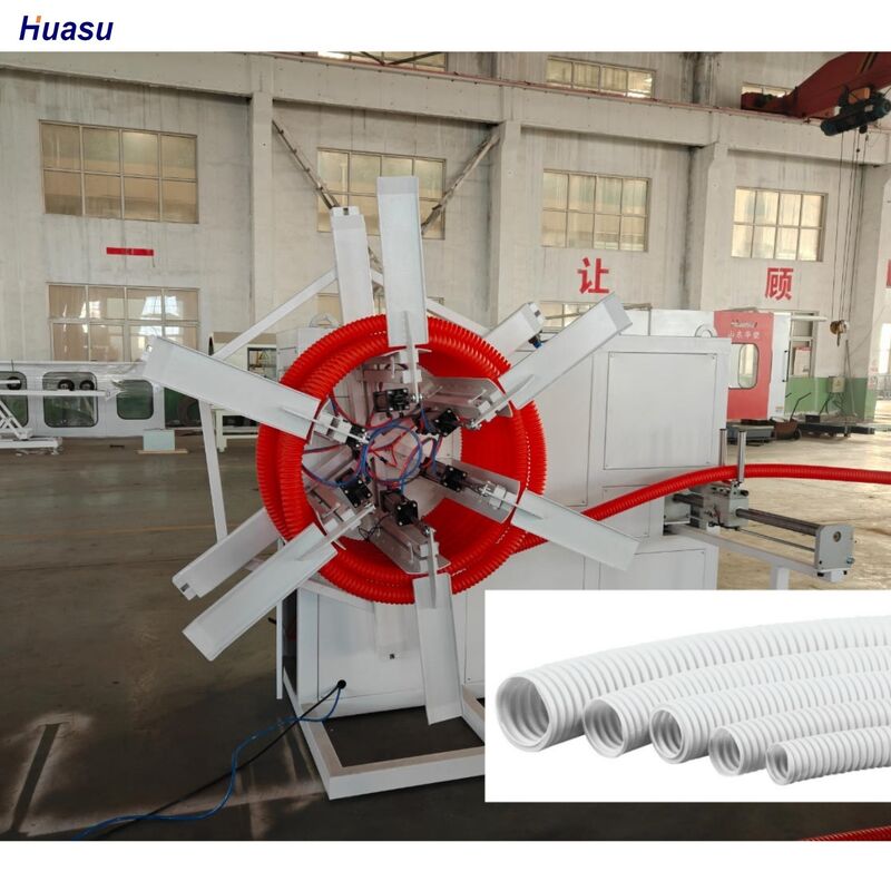 시멘스 인버터와 로터리 폼 타입 코루게이터를 탑재한 컴퓨터화 된 단일 벽 코루게이트 파이프 외출 라인