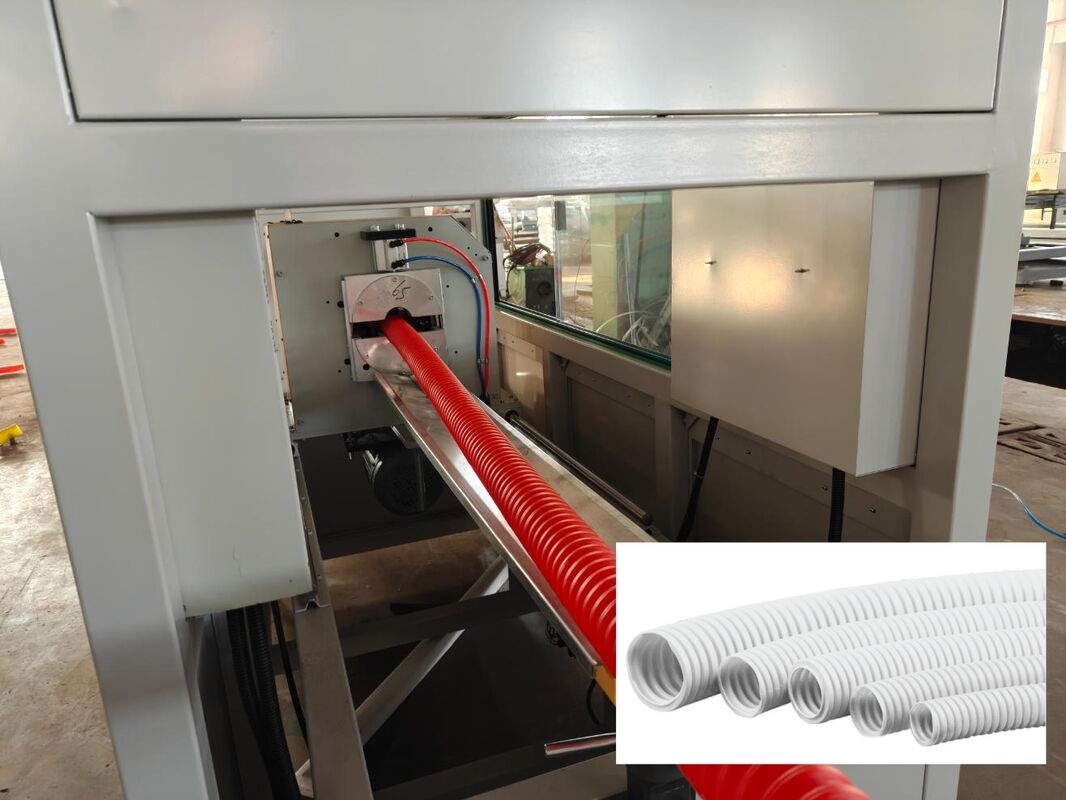 수냉 단벽 골판지 파이프 압출 라인 (1개 공급 및 1세트 골판지기 포함, 안정적인 생산 공정 보장)