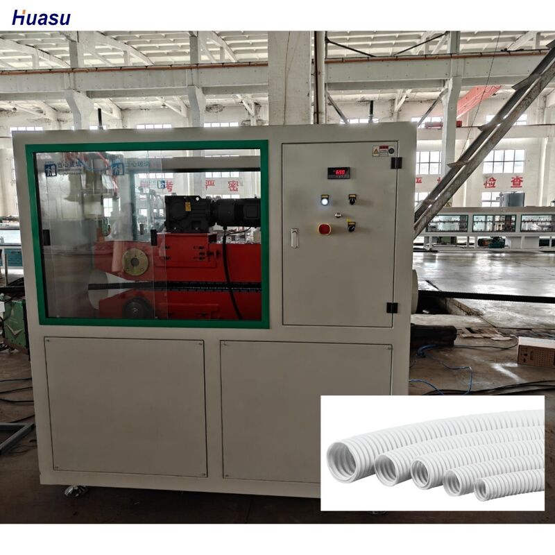 코러게이터 단일 벽 코러게이트 파이프 추출 라인 단일 나사 및 전압 220-415V를 특징으로 일관성 파이프에 설계