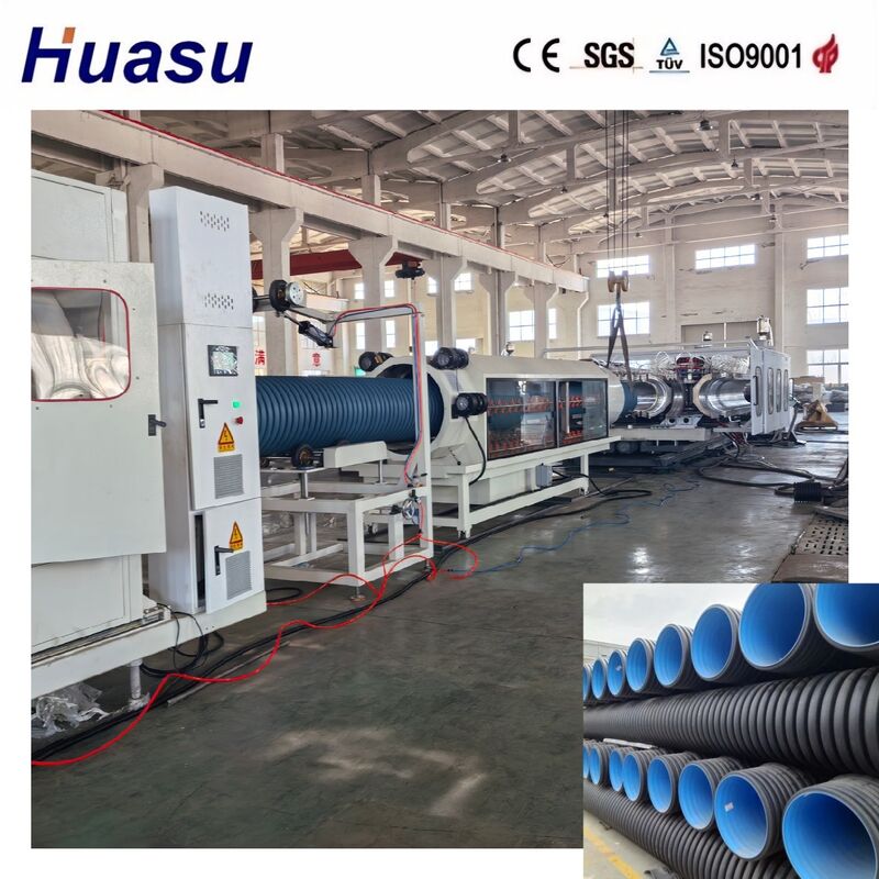 HDPE/PE/PP/PVC/MPP의 고생산성 이중 벽 류류 파이프 외출 라인 32~1600mm 파이프 지름