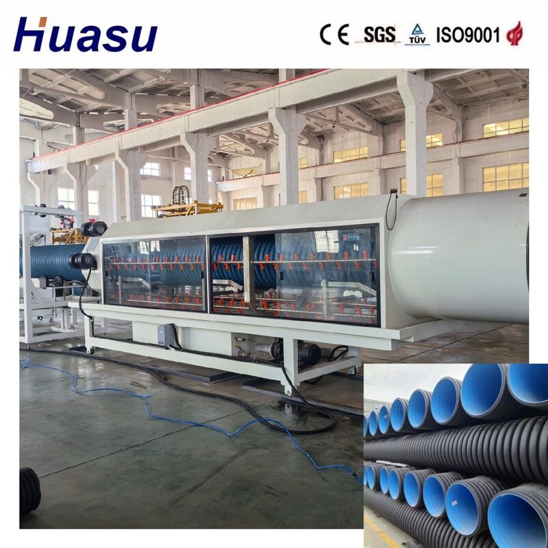 HDPE/PE/PP/PVC/MPP의 고생산성 이중 벽 류류 파이프 외출 라인 32~1600mm 파이프 지름