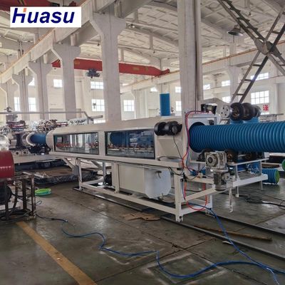 Automatic Grade Double Wall Corrugated Pipe Production Line with Siemens PLC Technology and Online Belling
