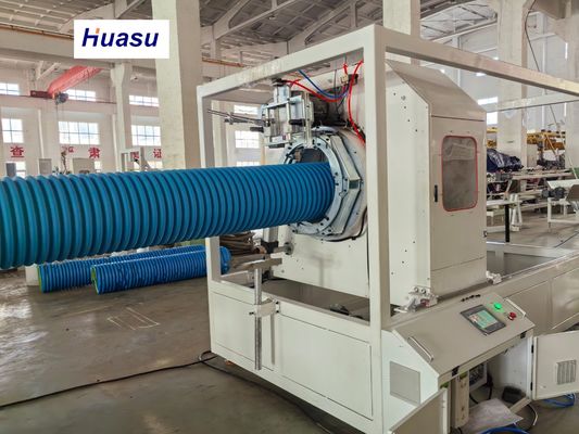 32-1600mm PVC Corrugated Pipe Extrusion Line with Complete Inner Cooling System and Vacuum Forming