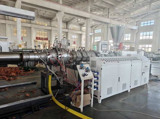 Double Strands Drainage Plastic Pipe Production Line For Pvc